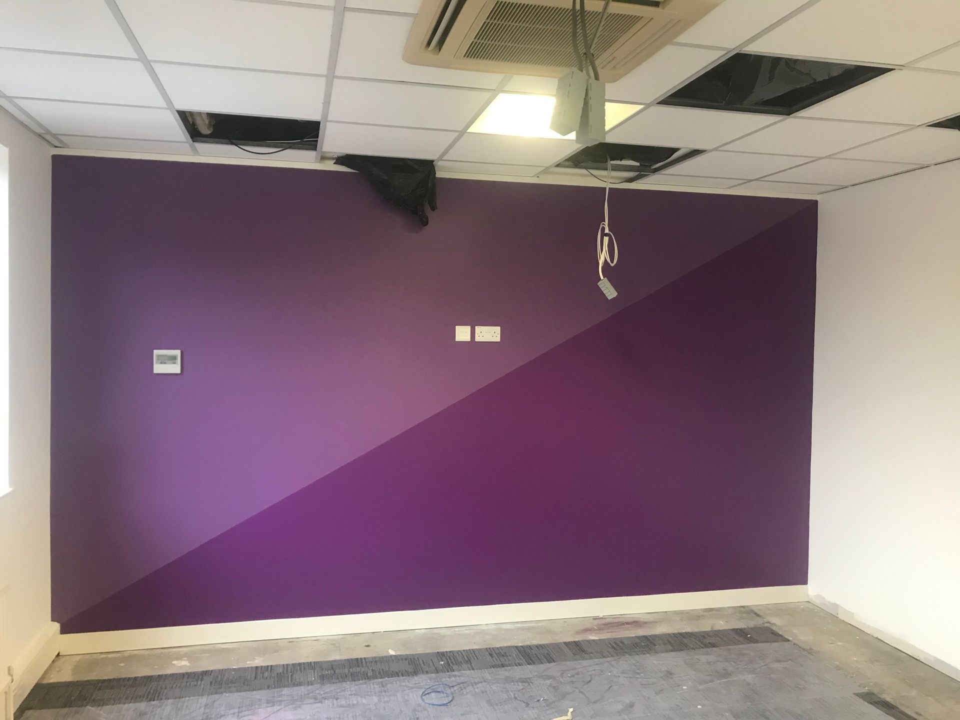 Corporate feature wall in Wisbech